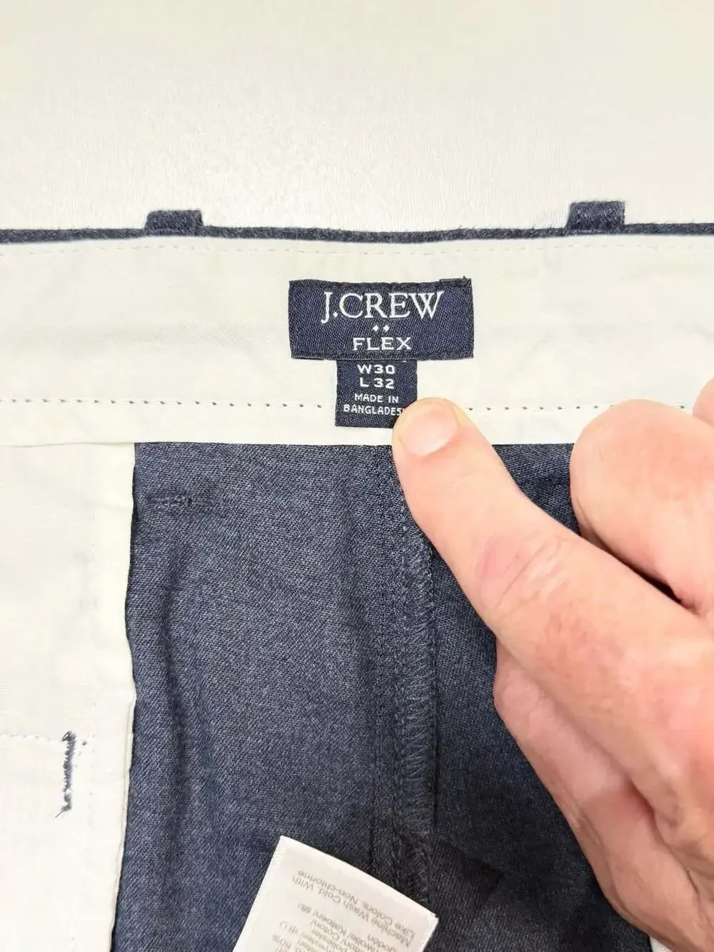 J. Crew Mens Flex Slim Fit Pants Size 30x32 Blue Chinos Preppy Ivy League Workwe